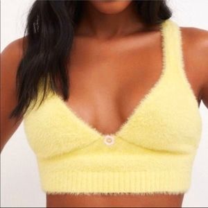 Love and Lemons Devon mohair crop top XXS